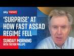 Former Head of MI6 surprised at how fast Syrian regime collapsed