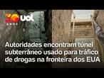 Túnel entre México e EUA é descoberto após carga de cocaína milionária ser encontrada