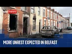 Protests in Belfast continue after violence overnight following knife attack