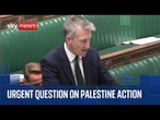 Urgent question in Commons on Palestine Action after 890 people arrested at protest