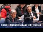 UN Secretary-General holds briefing on Sudan and South Sudan