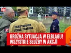 WODA ZALEWA SZPITAL. WYLAŁA RZEKA KUMIELA! Elblągu stan pogotowia przeciwpowodziowego! | Fakt