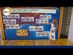 Tracking the extreme heat in the South