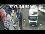 Watch suspected Iranian spy ‘escape from London prison under lorry before going on shopping spree’