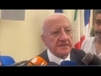 Campi flegrei, De Luca: "Seguiamo attentamente la situazione"
