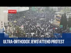 Thousands of ultra-Orthodox Jews protest in Jerusalem against army draft