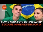 Flávio nega foto com "Sicário" e diz que imagem é feita por IA