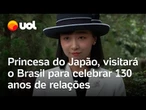 Princesa Kako, do Japão, visitará o Brasil para celebrar 130 anos de relações entre países; vídeo