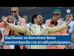 Bad Bunny convierte a su público en compañeros de fiesta puertorriqueña en Barcelona