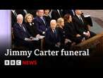 Joe Biden praises Jimmy Carter's character at former US president's state funeral | BBC News