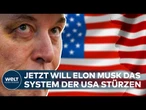 USA: ELON MUSK GREIFT DONALD TRUMP AN! Mit eigener Partei will er das politische System stürzen