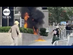 FBI: Former soldier set off incendiary outside New York City federal building
