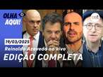 Reinaldo Azevedo ao vivo: Eduardo Bolsonaro afastado, julgamento de trama golpista, crise Trump e +