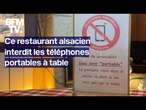 Ce restaurant alsacien interdit les téléphones portables à table