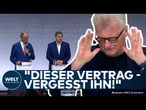 KOALITIONSVERTRAG: Neuanfang? Jörges tobt! "Um es klar zu sagen: Ein schändliches Papier!"