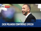Green Party leader gives speech at annual conference