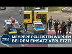 BERLIN: Mann randaliert in Badehose! 13 Polizisten verletzt und Kinder bedroht!