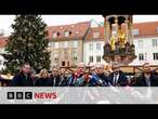 Germany's Chancellor Olaf Scholz speaks to crowds after Magdeburg Christmas market attack | BBC News