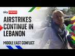 Israeli airstrikes continue as there's 'no feeling' of ceasefire | Israel-Hezbollah conflict