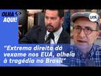 Reinaldo: Paulo Figueiredo é humilhado nos EUA; extrema direita faz pantomima durante tragédia no RS