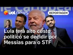 Lula terá custo político alto para ter Messias no STF; aliados apoiam Pacheco | Dani Lima