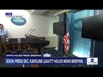 COMING UP: White House press briefing