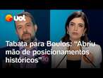 Debate Record: Tabata diz que Boulos mudou de opinião sobre Venezuela e aborto: 'Abriu mão'