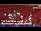 Canicule: "La boutique de l'Assemblée vend des magnifiques éventails", ironise Yaël Braun-Pivet