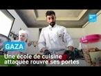 Gaza : des étudiants en quête d'avenir dans une école de cuisine bombardée deux fois par Israël