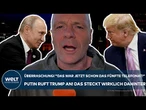USA: Überraschung! "Das war schon das fünfte Telefonat!" Putin ruft Trump an! Das steckt dahinter