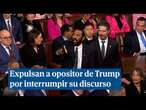 Expulsan al opositor texano de Trump por interrumpir su discurso: "No puede recortar el Medicaid"