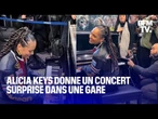 Alicia Keys donne un concert surprise dans une gare de Londres