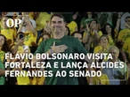 Flávio Bolsonaro lança Alcides Fernandes ao Senado, ataca Lula e mira segurança pública no Ceará