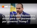Eduardo Bolsonaro falou em sanções dos EUA contra Moraes; Jamil Chade explica imbróglio