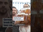 German man tries to break the world beer-carrying record