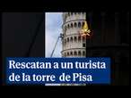 Los bomberos rescatan a un turista de 45 años de la torre inclinada de Pisa