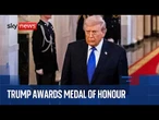 Trump hosts Medal of Honour Ceremony