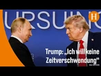 Trump stellt kurzfristigen Gipfel mit Putin in Budapest wieder infrage