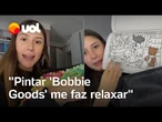 "Pintar 'Bobbie Goods' me faz relaxar", diz influenciadora Liz Macedo
