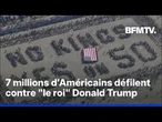 De New York à Los Angeles, sept millions d'Américains ont défilé contre "le roi" Donald Trump