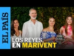 La princesa Leonor y la infanta Sofía asisten por primera vez a la recepción en Marivent | EL PAÍS