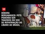 Débora Bergamasco: Pets poderão ser trazidos em voo de repatriação do Líbano ao Brasil | CNN 360°