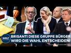 NEUWAHLEN: Das Schicksal über Merz, Weidel, Scholz und Habeck entscheidet DIESES Wähler-Milieu