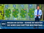 DEUTSCHLAND WETTER: Zweigeteilt! Sonne im Westen & Süden! Osten startet bewölkt in die neue Woche