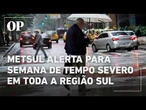 Massa de ar polar deve derrubar as temperaturas no sul do pais; veja a previsão para a semana
