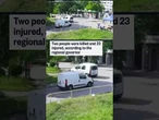 Surveillance video shows a Russian drone strike in the city of Zaporizhzhia