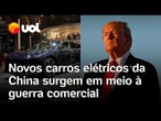 China exibe novos carros elétricos em meio à pressão de tarifas e à guerra comercial de Trump; veja