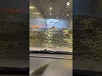 Frightened motorist drives through flooded tunnel