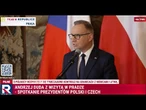 Praga. Spotkanie Prezydenta RP i Prezydenta Republiki Czeskiej