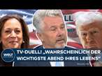 US-WAHL 2024: TV-DUELL! Harris vs. Trump – Erstes direktes Aufeinandertreffen nach Bidens Rückzug